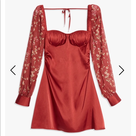 WeWoreWhat Dresses & Skirts - NWT Danielle Bernstein Puff-Sleeve Bustier Dress